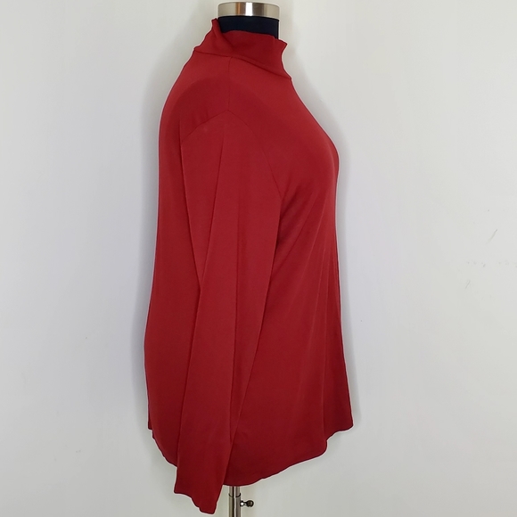 🆕️ Ava & Viv Turtlneck Sweater Plus Size Red Long Sleeve (20W/22W) - Picture 4 of 5